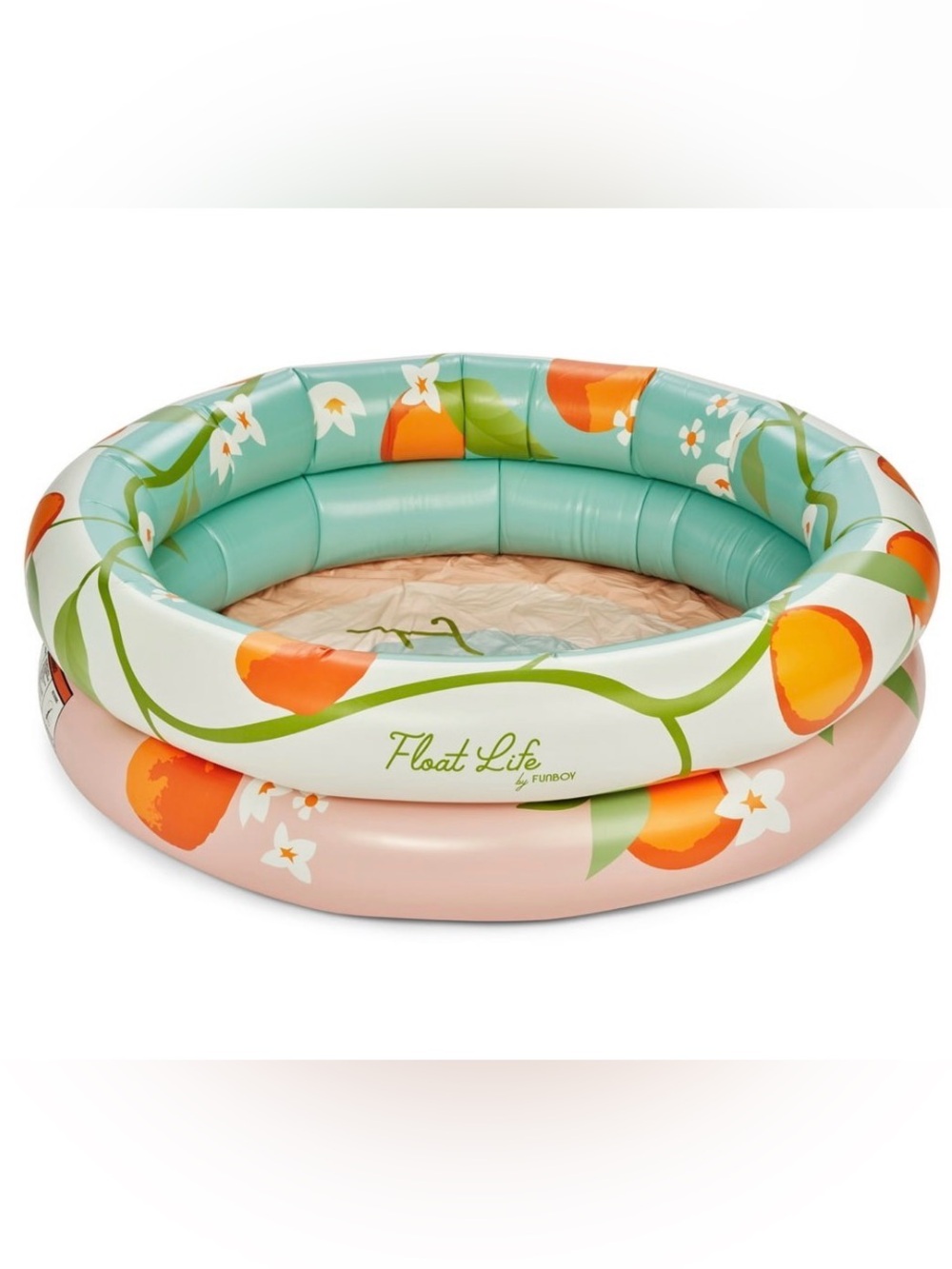 Orange Blossom Inflatable Round 2-Ring Pool, Above-Ground Pool, Kids Ages 6+